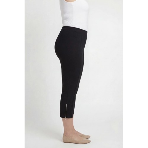Plus Size Παντελόνι Κάπρι Μαύρο