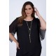 Μπλούζα μουσελίνα  BLACK 1-2419-1