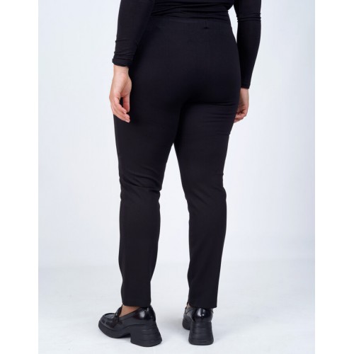 Plus Size Παντελόνι Ποντοστόφα Μαύρο