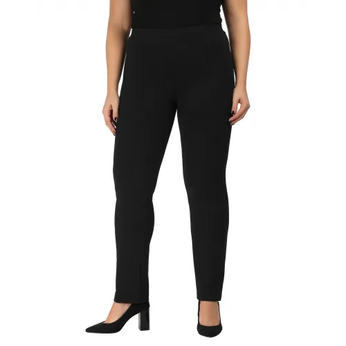 Plus Size Παντελόνι Scuba Crep Μαύρο