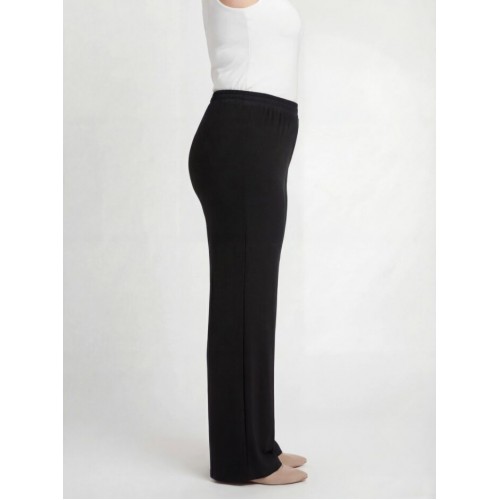 Plus Size Παντελόνι Jersey Μαύρο