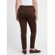 Plus Size Παντελόνι Suede Καφέ