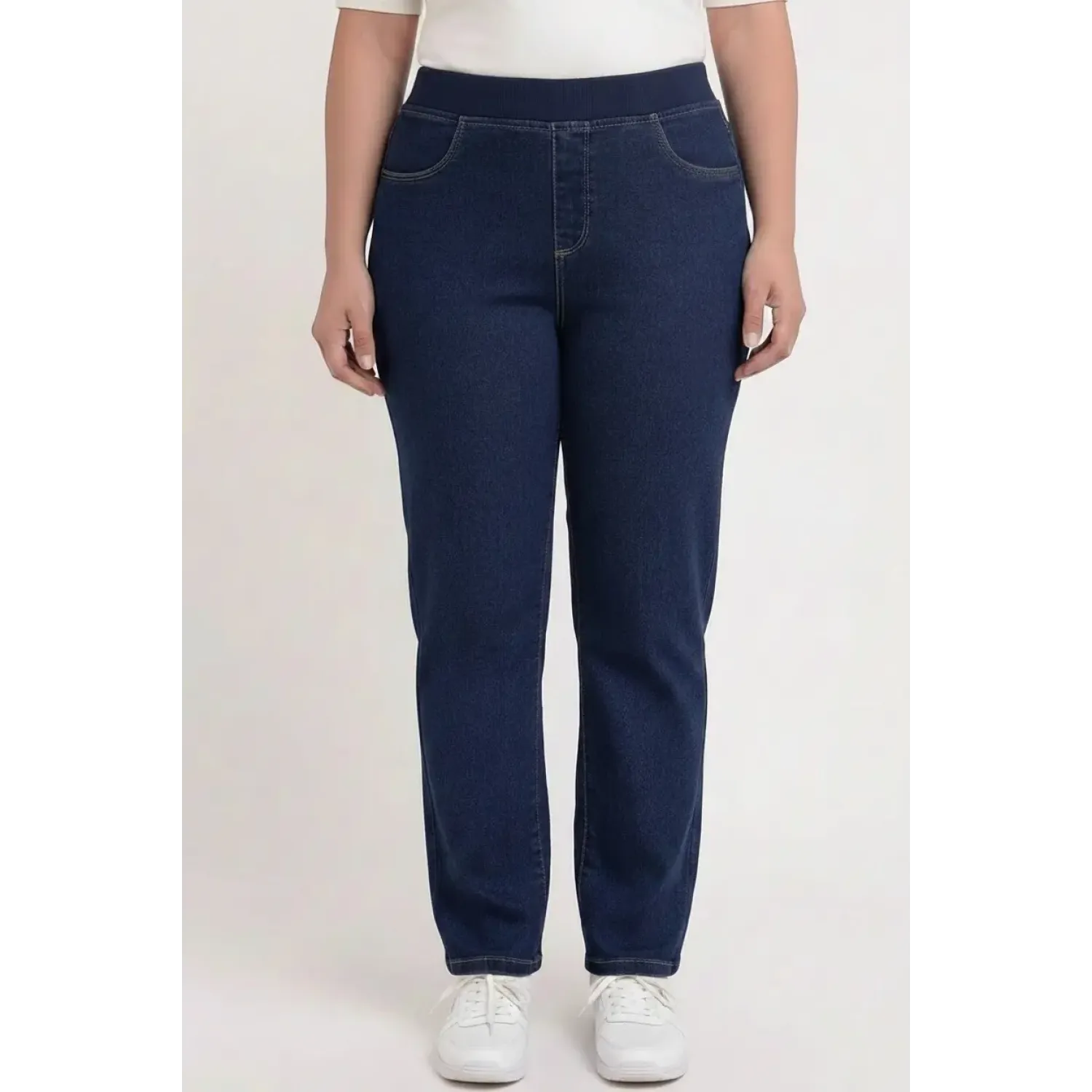 Plus Size Παντελόνι Jean Μπλε