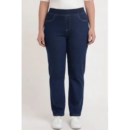 Plus Size Παντελόνι Jean Μπλε