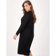 Plus Size Φόρεμα Μπαμπού Μαύρο