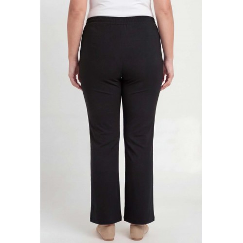 Plus Size Παντελόνι Jersey Μαύρο