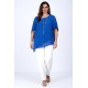 Μπλούζα μουσελίνα  royalblue 1-2419-2