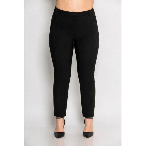Plus Size Παντελόνι Ανορθωτικό Μαύρο
