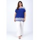 Plus Size Μπλούζα Με Δαντέλα Ρουά