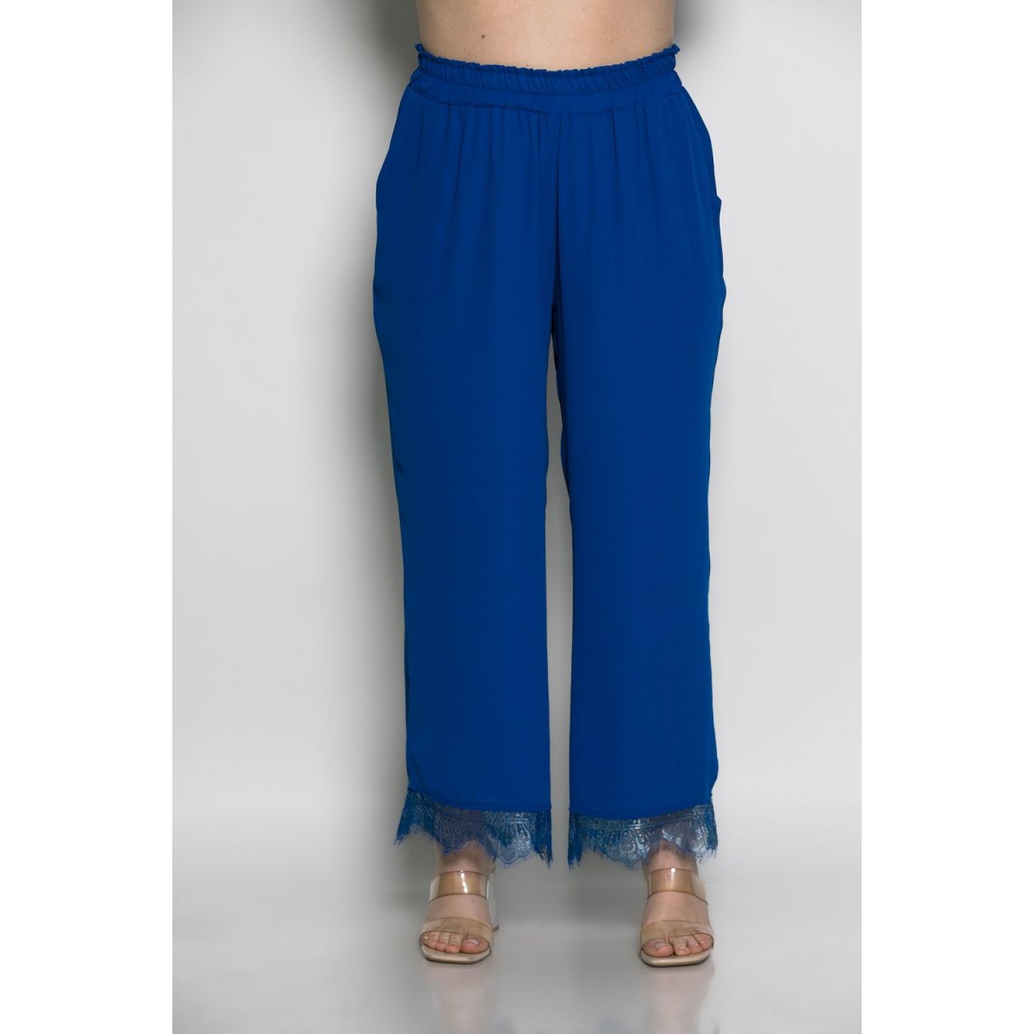 Plus Size Παντελόνι με λάστιχο Ρουά