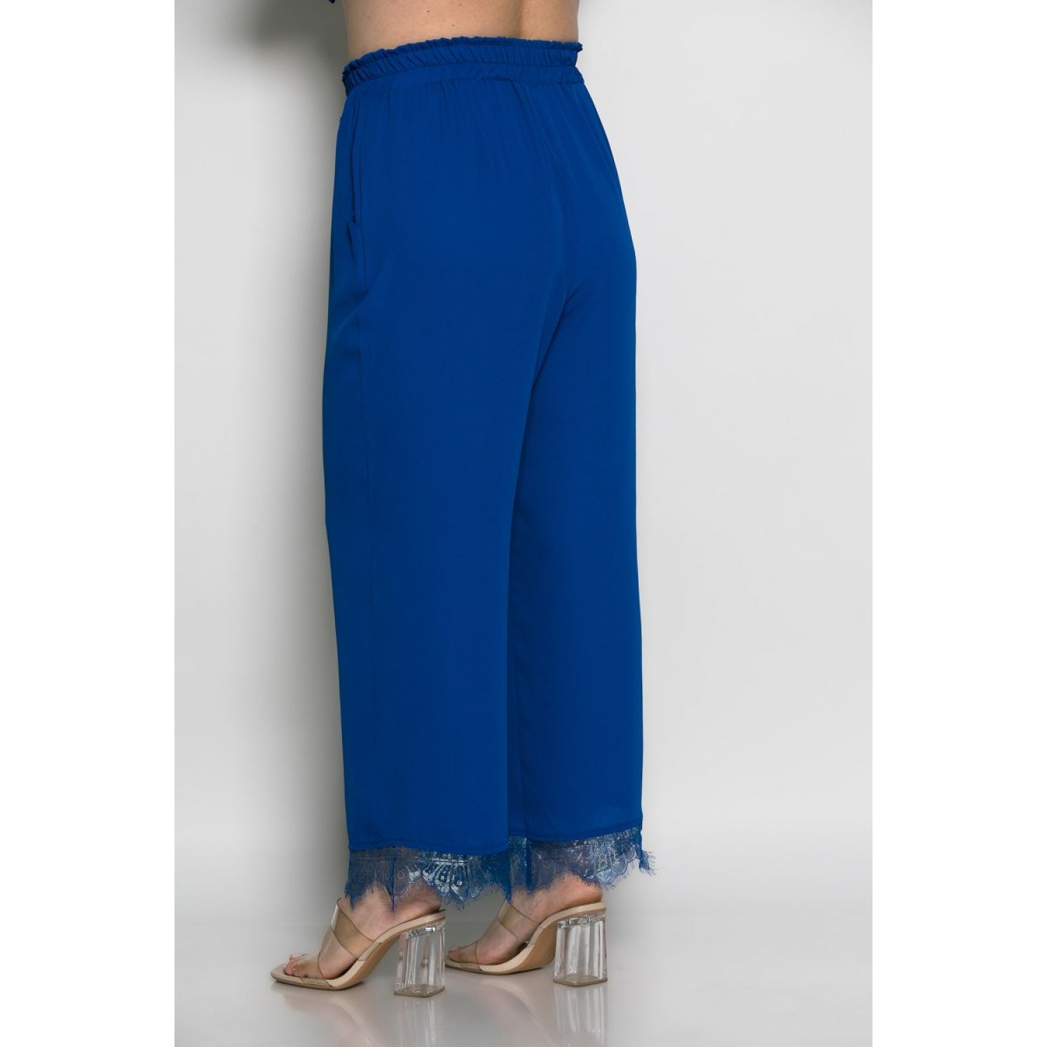 Plus Size Παντελόνι με λάστιχο Ρουά