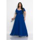 Plus Size Φόρμα Ολόσωμη Με Πέπλο Ρουά