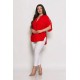 Plus Size Μπλούζα Kalma Κόκκινο