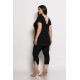Plus Size Μπλούζα Viscose Ελαστικό Μαύρο