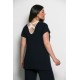 Plus Size Μπλούζα Viscose Ελαστικό Μπλε