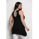 Plus Size Μπλούζα Αμάνικη Μαύρο