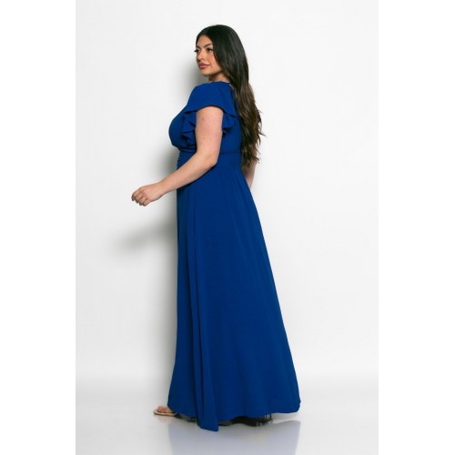 Plus Size Φόρεμα Κρουαζέ Ρουά