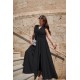 Plus Size Φόρεμα Αμάνικο Glitter Μαύρο