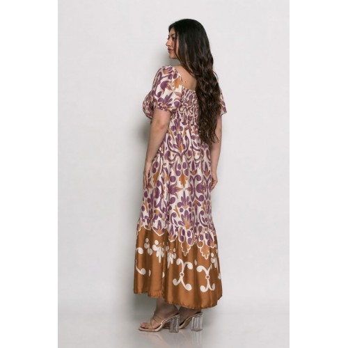 Plus Size Φόρεμα Salt n Sun Εκάι Μωβ