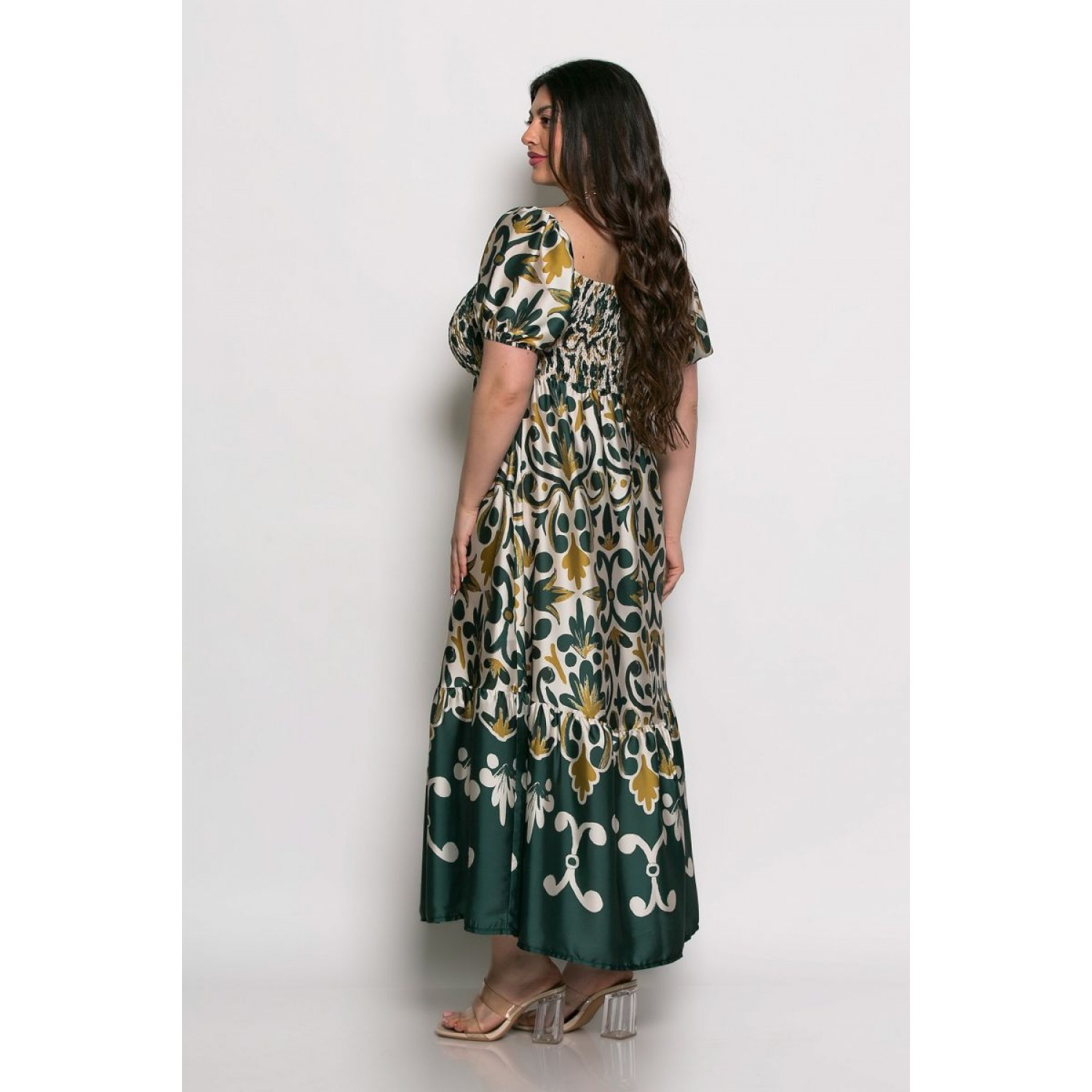 Plus Size Φόρεμα Salt n Sun Olive Κίτρινο