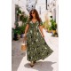 Plus Size Φόρεμα Grapefruit Χακί Μαύρο