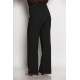 Plus Size Παντελόνι Με Πένσες Μαύρο