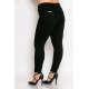 Plus Size Παντελόνι Jean Strass Μαύρο