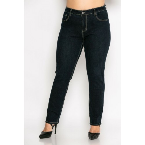 Plus Size Παντελόνι Jean Blue Black