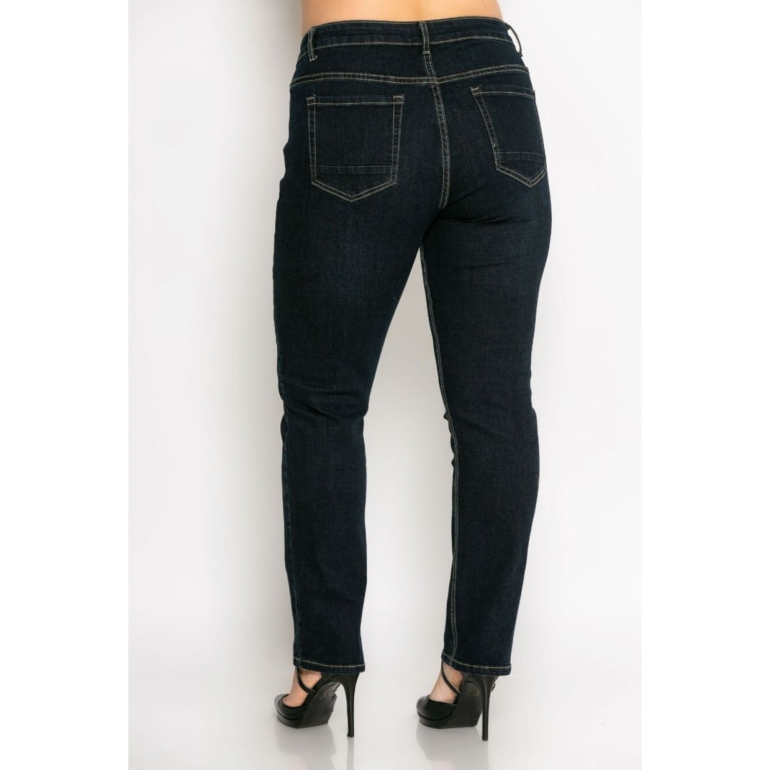 Plus Size Παντελόνι Jean Blue Black