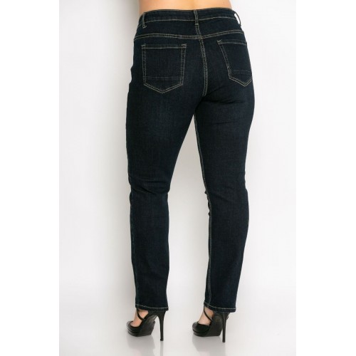 Plus Size Παντελόνι Jean Blue Black
