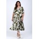 Exotic Print Φόρεμα Olive 1-2080-1