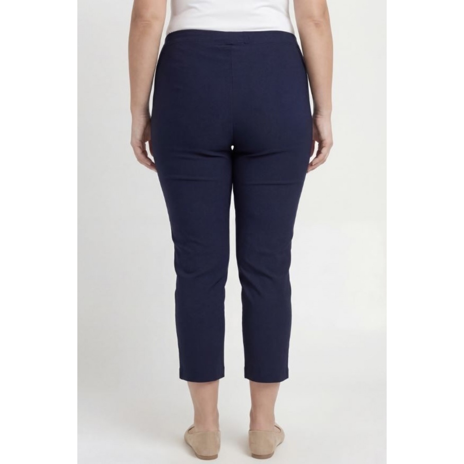 Plus Size Παντελόνι Κάπρι Μπλε