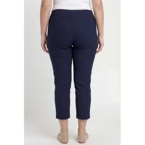 Plus Size Παντελόνι Κάπρι Μπλε