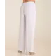 Plus Size Παντελόνα διπλή μουσελίνα λευκό