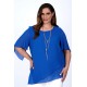 Μπλούζα μουσελίνα  royalblue 1-2419-2