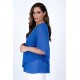 Μπλούζα μουσελίνα  royalblue 1-2419-2