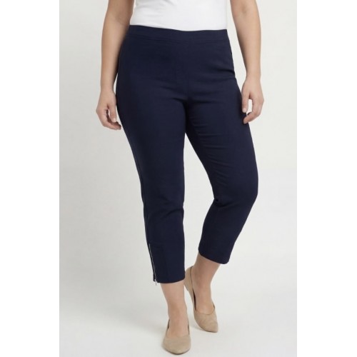 Plus Size Παντελόνι Κάπρι Μπλε