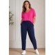 Plus Size Παντελόνι Viscose Μπλε
