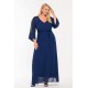 Plus Size Φόρεμα Μουσελίνα Μπλέ