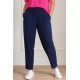 Plus Size Παντελόνι Viscose Μπλε