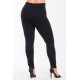 Plus Size Παντελόνι Κολάν Ψηλόμεσο Ελαστικό Μαύρο
