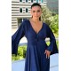 Plus Size Φόρεμα Glitter Μπλε