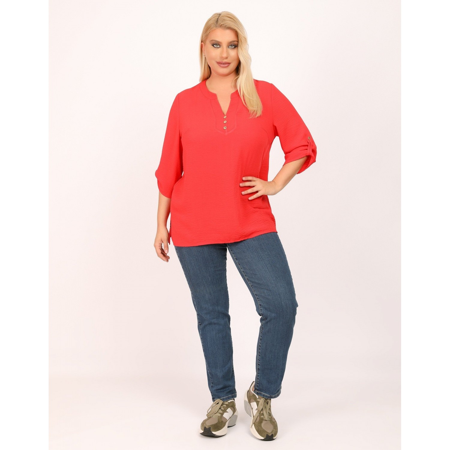 Μπλούζα Wash 1-2130-4 Κοραλί