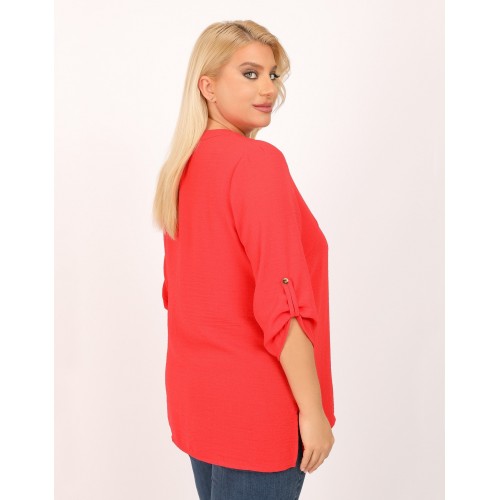 Μπλούζα Wash 1-2130-4 Κοραλί