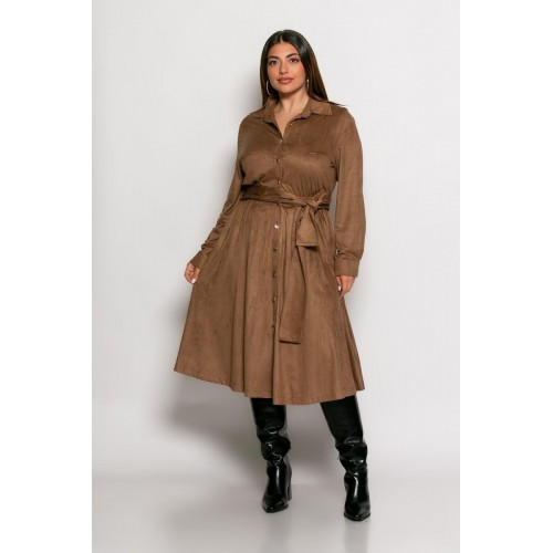 Φόρεμα Suede Κωδικός: 2-7110-3 Camel