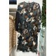 Φόρεμα Πλεκτό Oversized Κωδικός: 3-6006-1 Μαύρο Ζακάρ