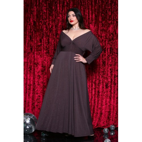 Φόρεμα Stardust Glitter Κωδικός: 2-7002-21 Καφέ