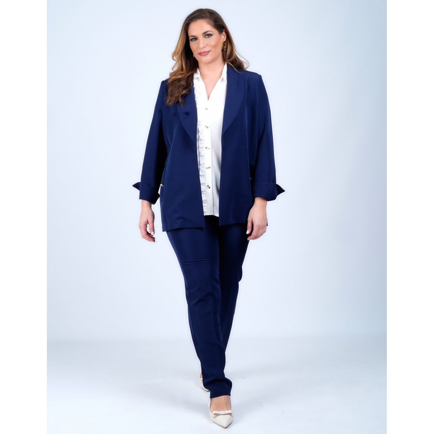 Σακάκι Blazer Αφοδράριστο Μπλε