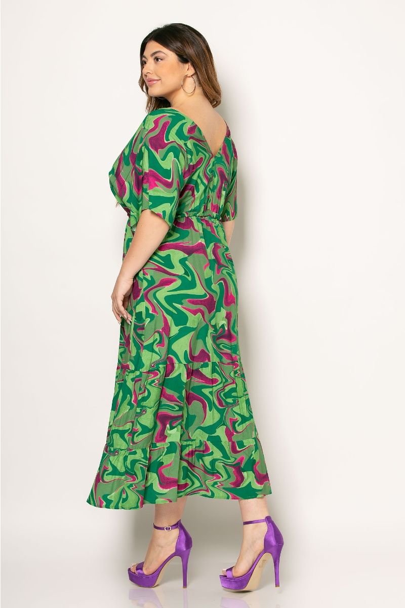 Φόρεμα Καφτάνι Κωδικός: 2-7206-5 Πράσινο