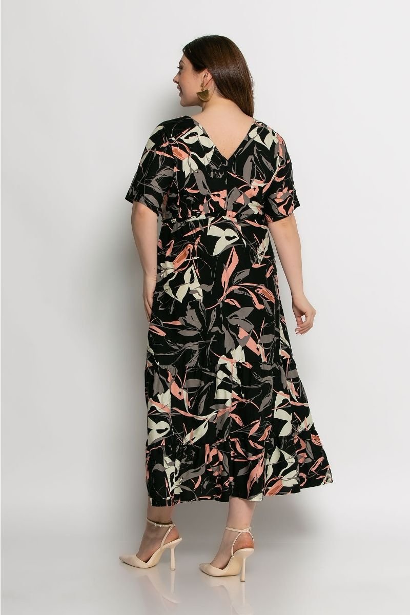 Φόρεμα Καφτάνι Κωδικός: 2-7206-2 Μαύρο